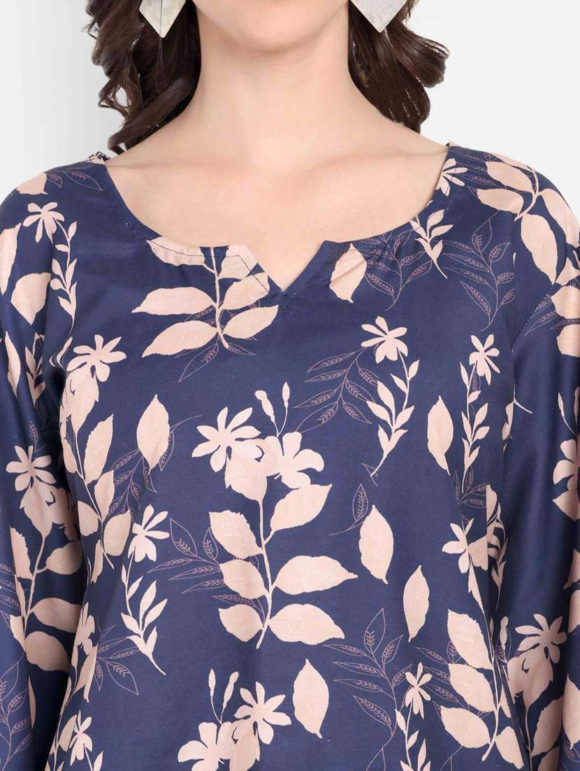 Women Printed Three Quarter Sleeves Ethnic Co-ord Set - 22567538 -  Standard Image - 1