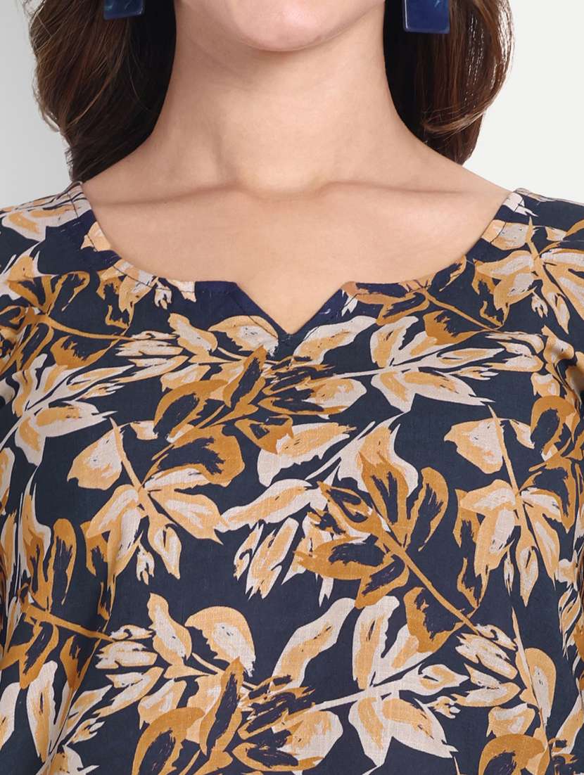 Women Printed Three Quarter Sleeves Ethnic Co-ord Set - 22567581 -  Standard Image - 1