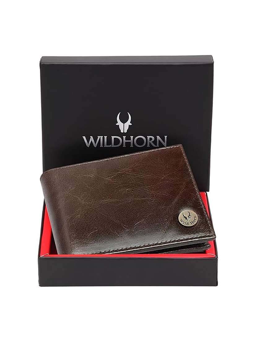men solid bi-fold wallet