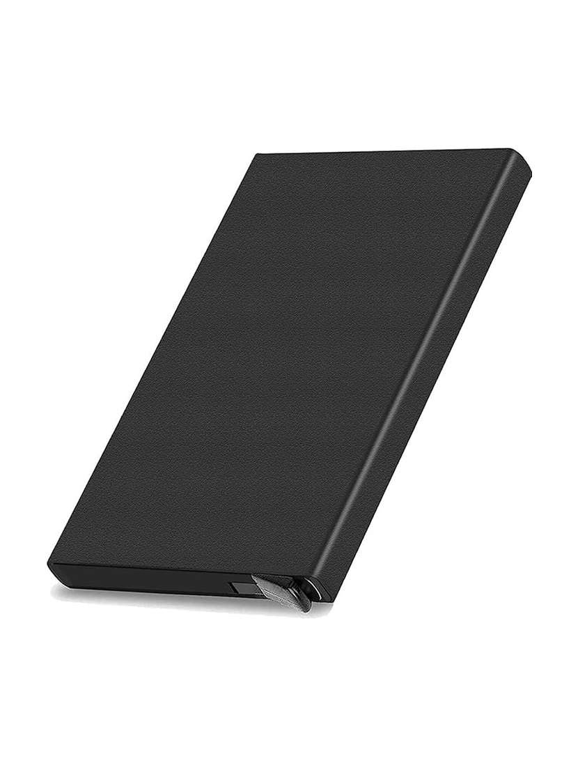 black metal card holder wallet - 22567723 -  Standard Image - 1