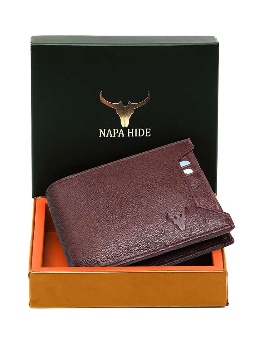 genuine leather bi-fold wallet with multiple card slots - 22567748 -  Standard Image - 4