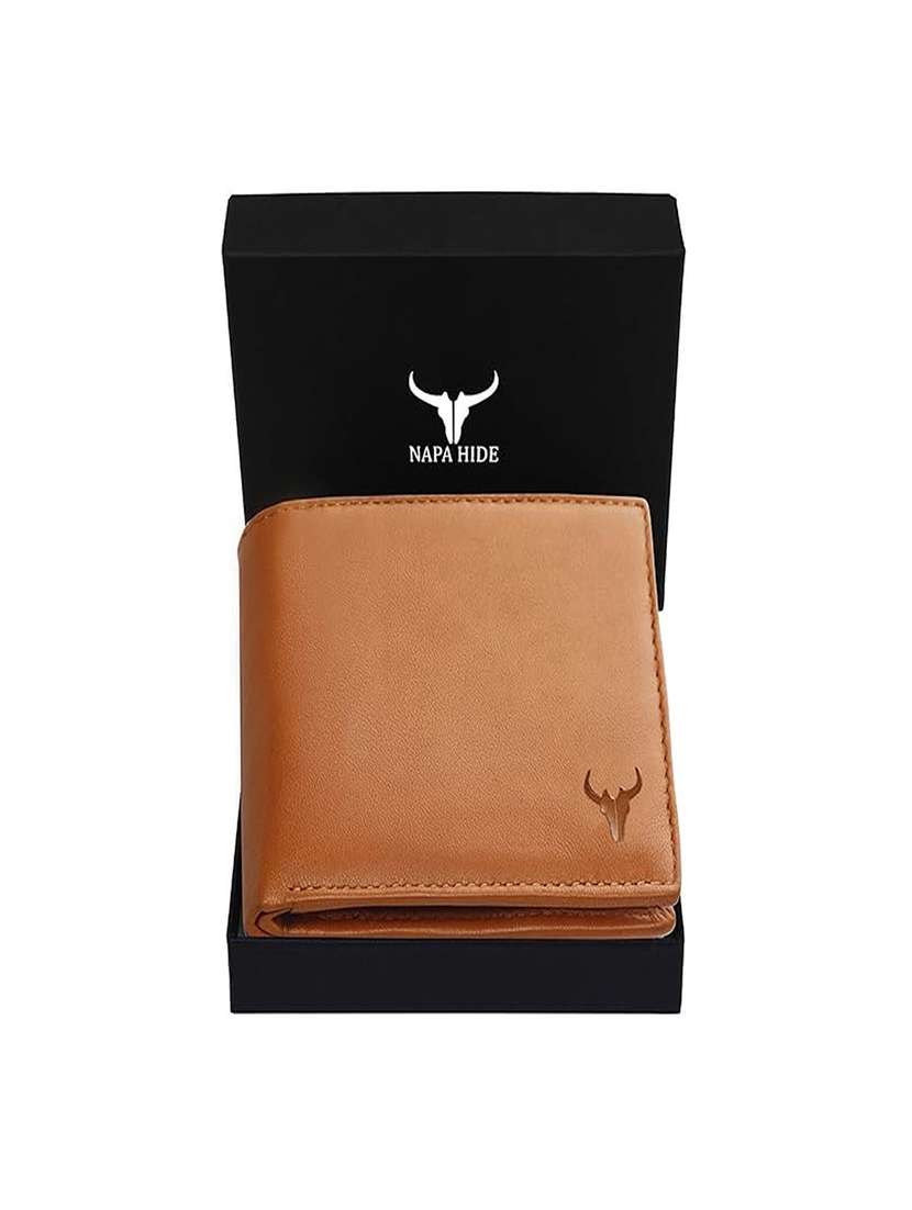 genuine leather bi-fold wallet with multiple card slots - 22567755 -  Standard Image - 4