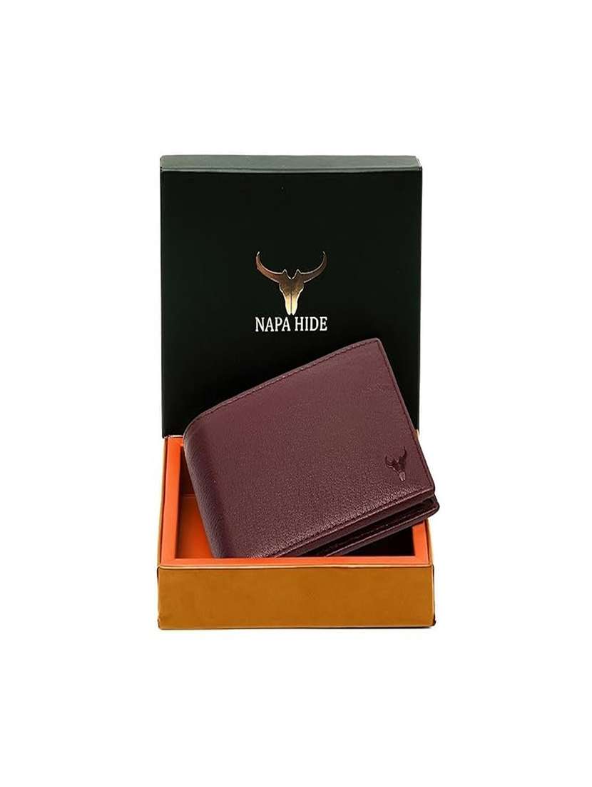 genuine leather bi-fold wallet with multiple card slots - 22567760 -  Standard Image - 4