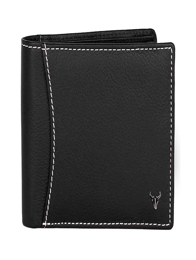 genuine leather bi-fold wallet with multiple card slots - 22567761 -  Standard Image - 1