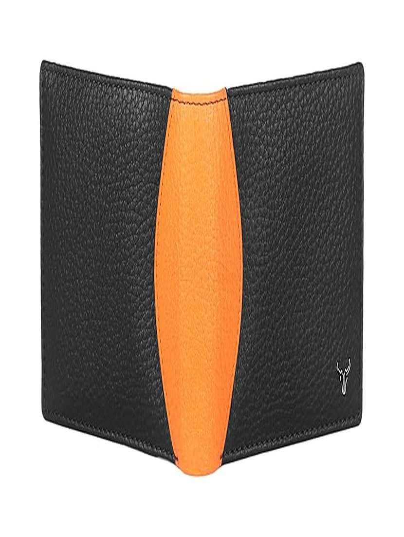 black leather bi-fold wallet with card slots - 22567773 -  Standard Image - 1
