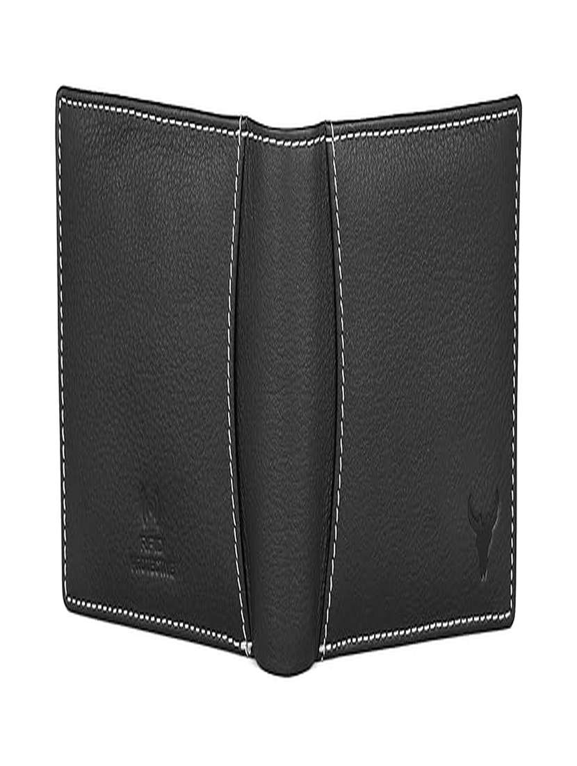 Bi-fold Black Leather Wallet With Zip Closure - 22567777 -  Standard Image - 4