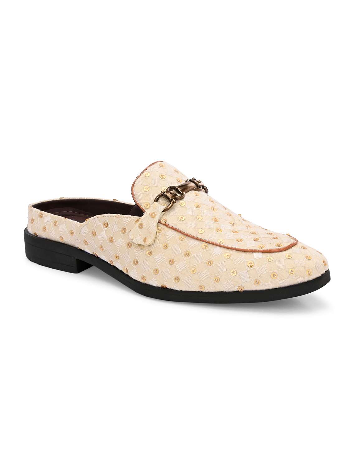 men beige slip on mule - 22567816 -  Standard Image - 1