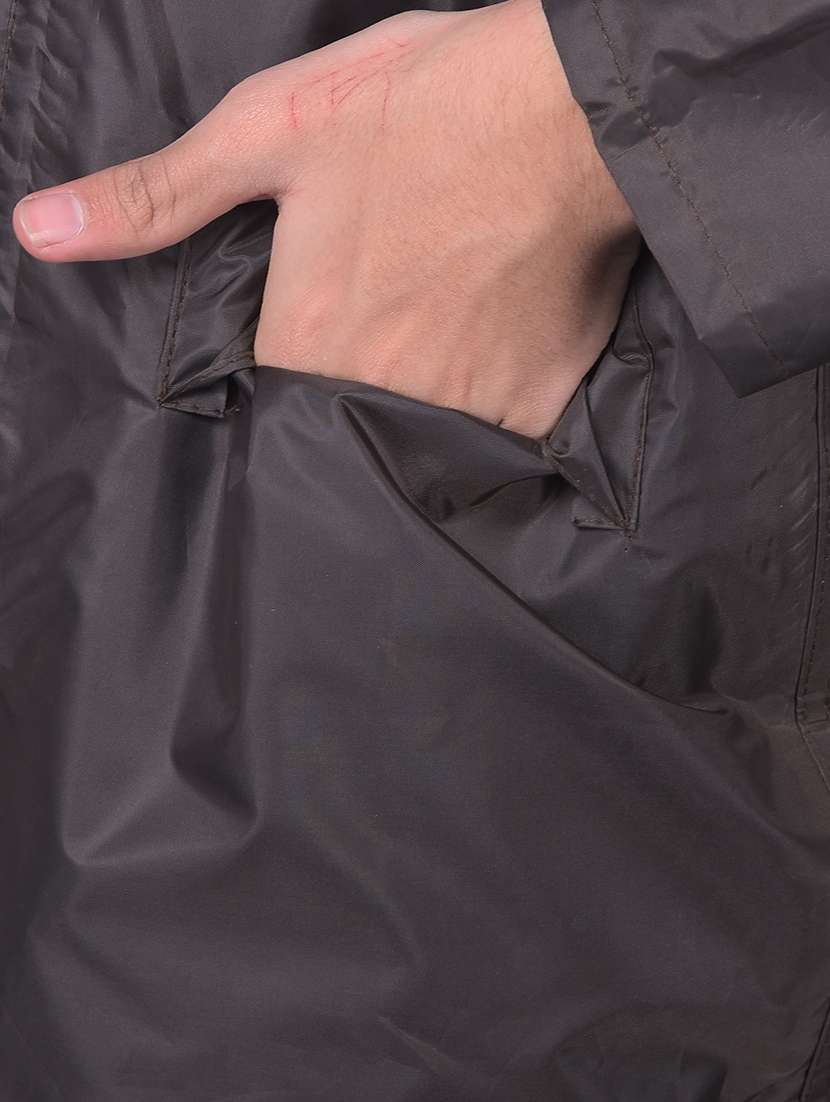 unisex solid long sleeves rain suit - 22567823 -  Standard Image - 4