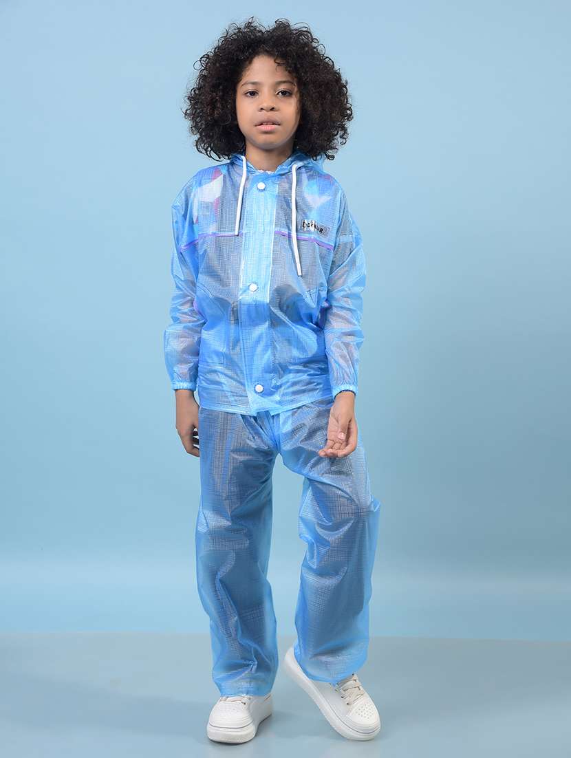 unisex solid long sleeves rain suit