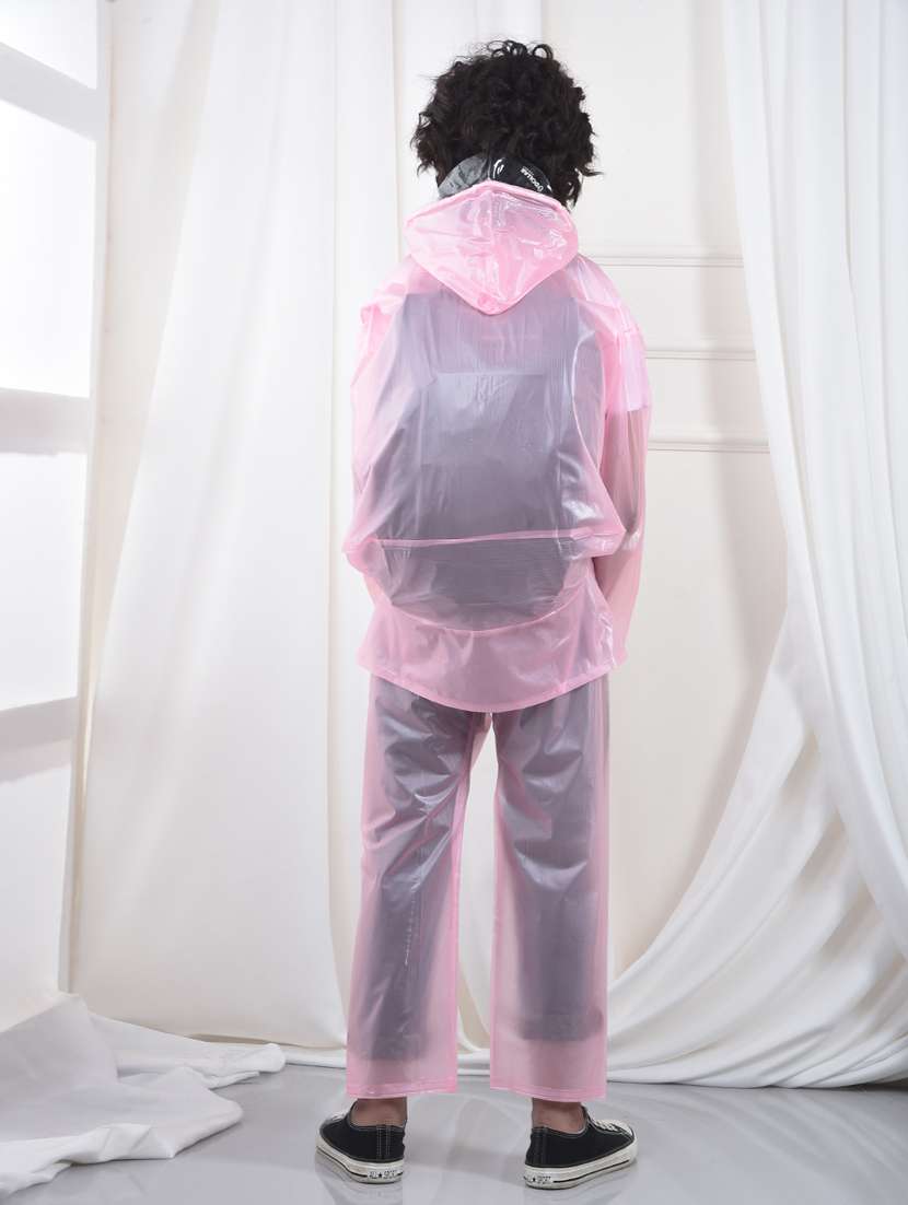 unisex solid long sleeves rain suit - 22567838 -  Standard Image - 4
