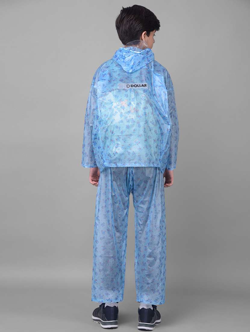 unisex pinted long sleeves rain suit - 22567841 -  Standard Image - 4