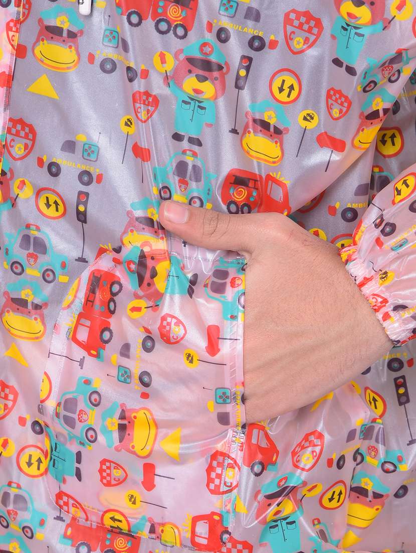unisex printed long sleeves rain suit - 22567847 -  Standard Image - 1