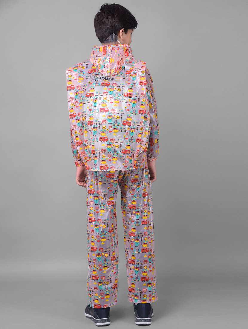 unisex printed long sleeves rain suit - 22567847 -  Standard Image - 4