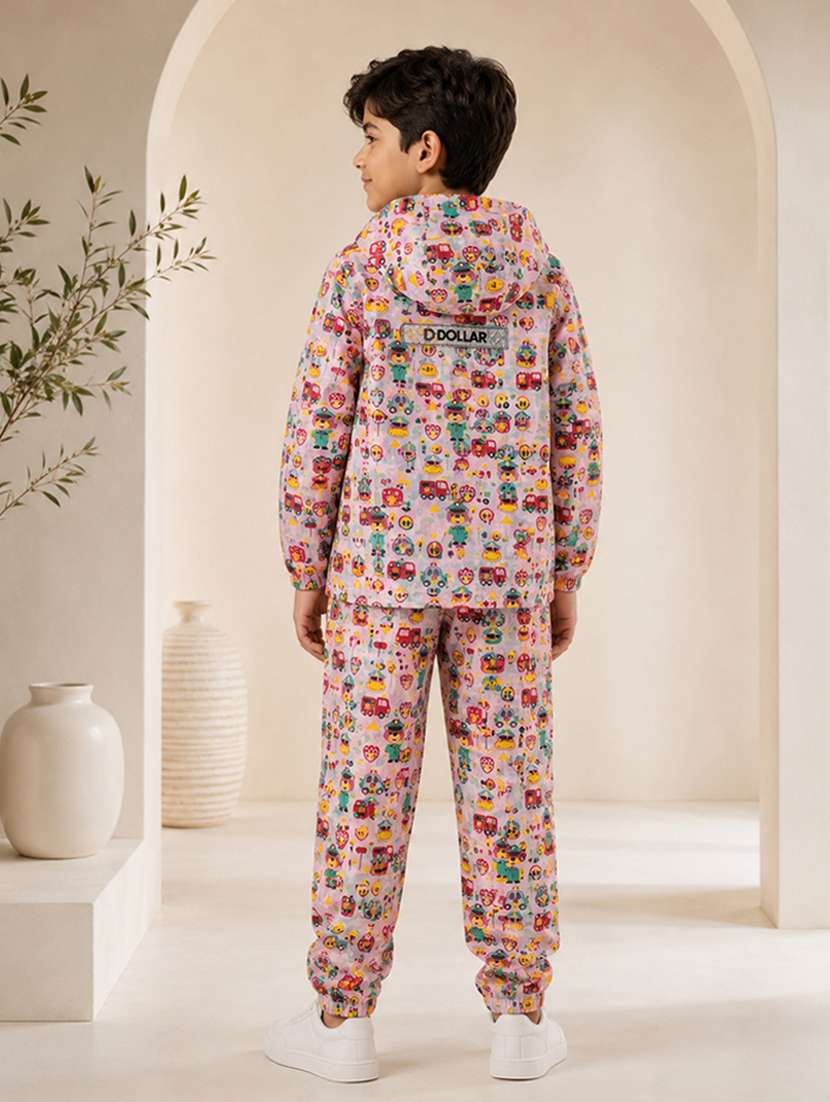 unisex printed long sleeves rain suit - 22567848 -  Standard Image - 4