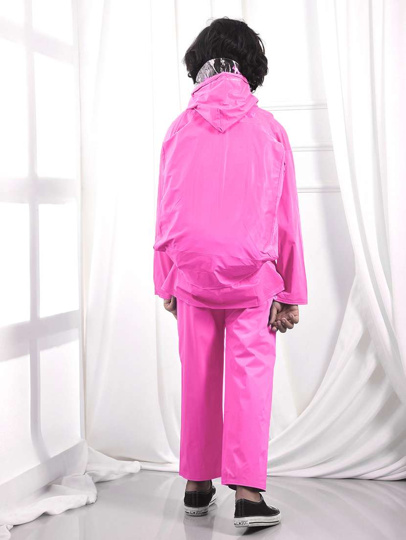 unisex solid long sleeves rain suit - 22567852 -  Standard Image - 4