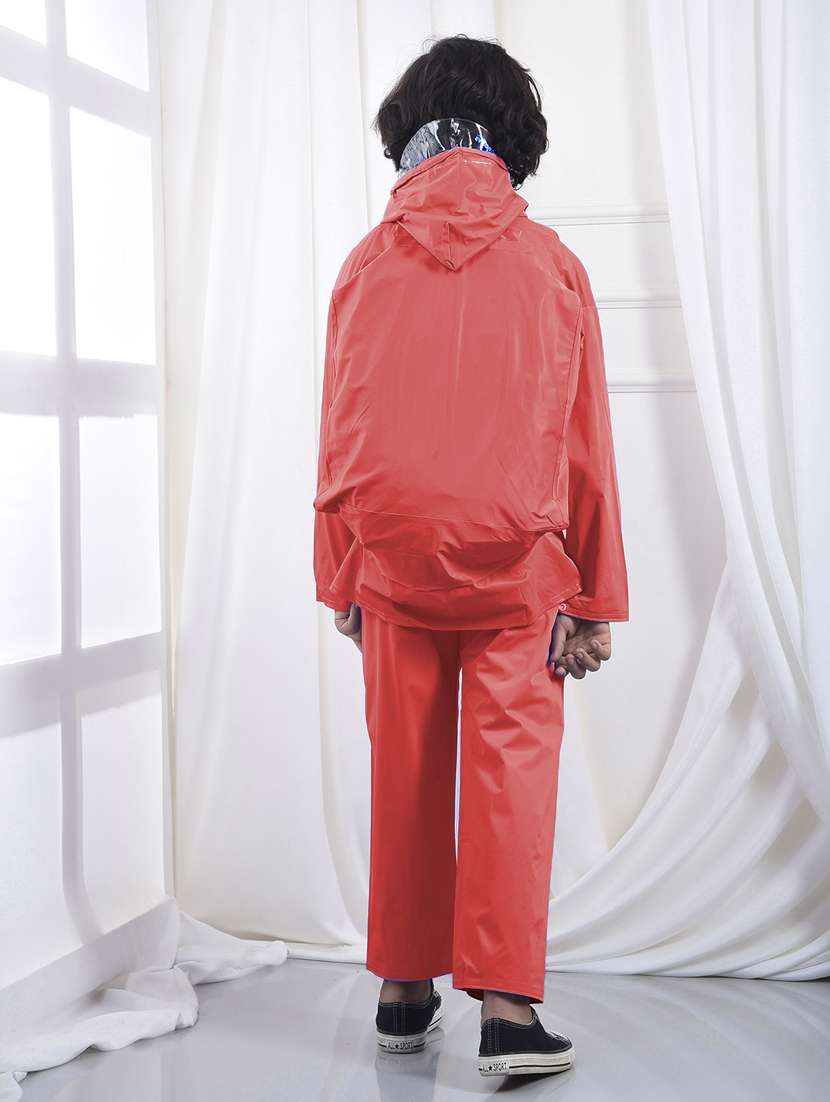 unisex solid long sleeves rain suit - 22567854 -  Standard Image - 4