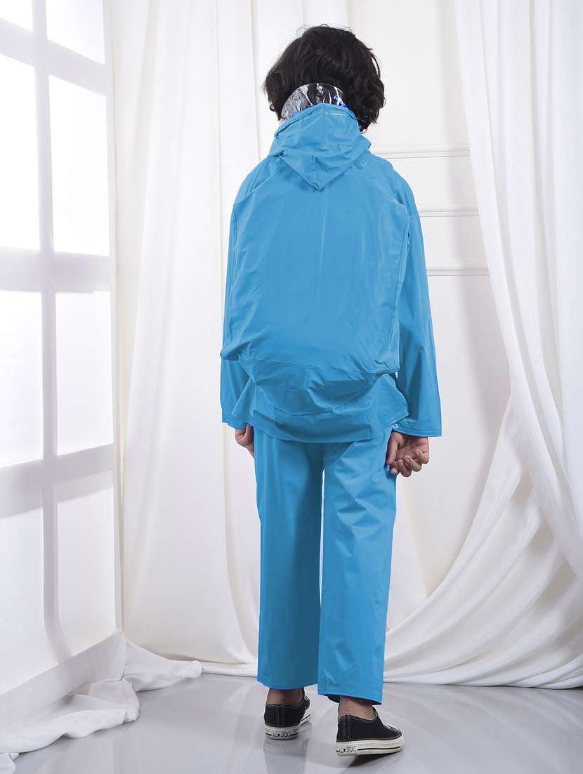 unisex solid long sleeves rain suit - 22567855 -  Standard Image - 4
