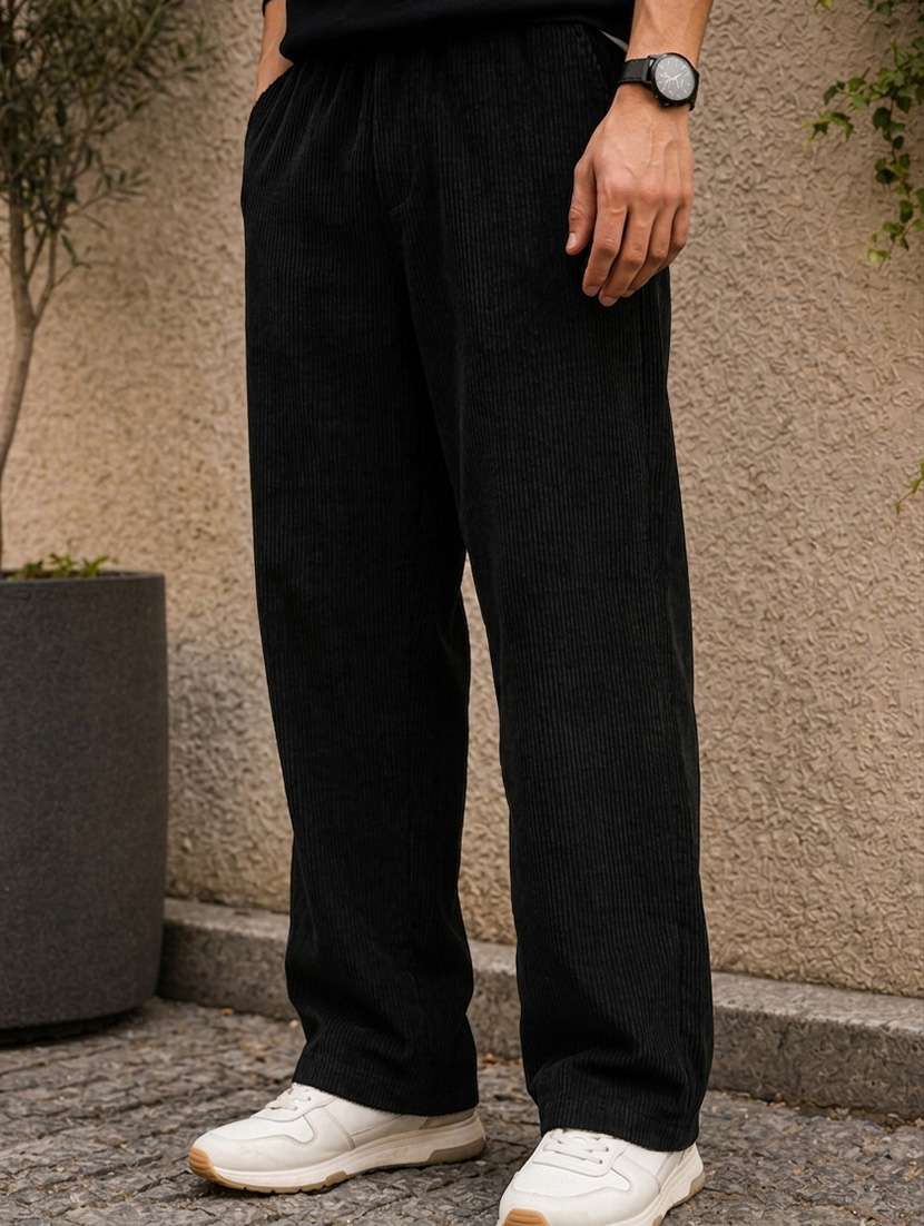 men self design mid rise relaxed fit track pant - 22567999 -  Standard Image - 1