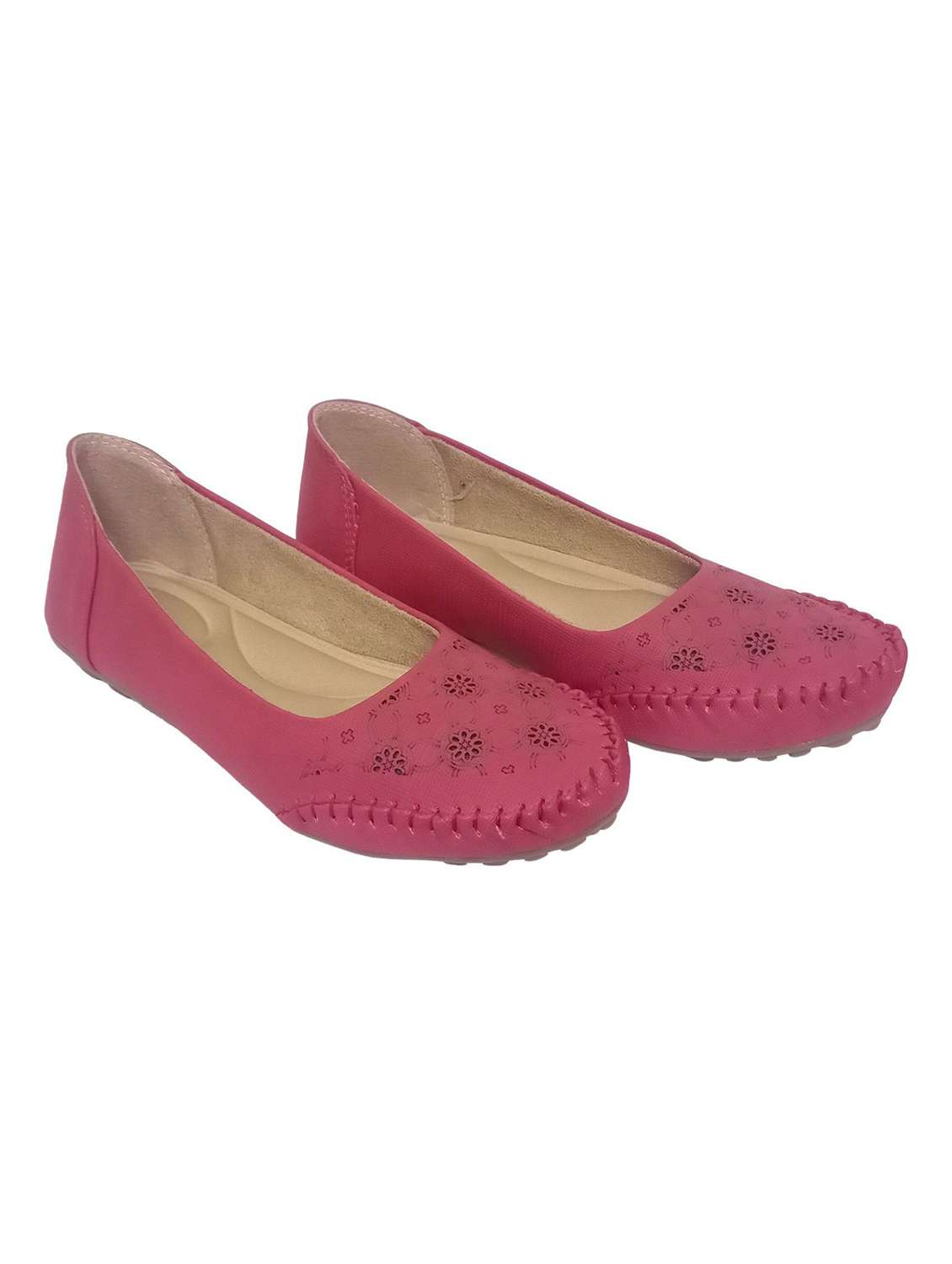 women cutwork detailed slip on ballerina - 22568191 -  Standard Image - 1