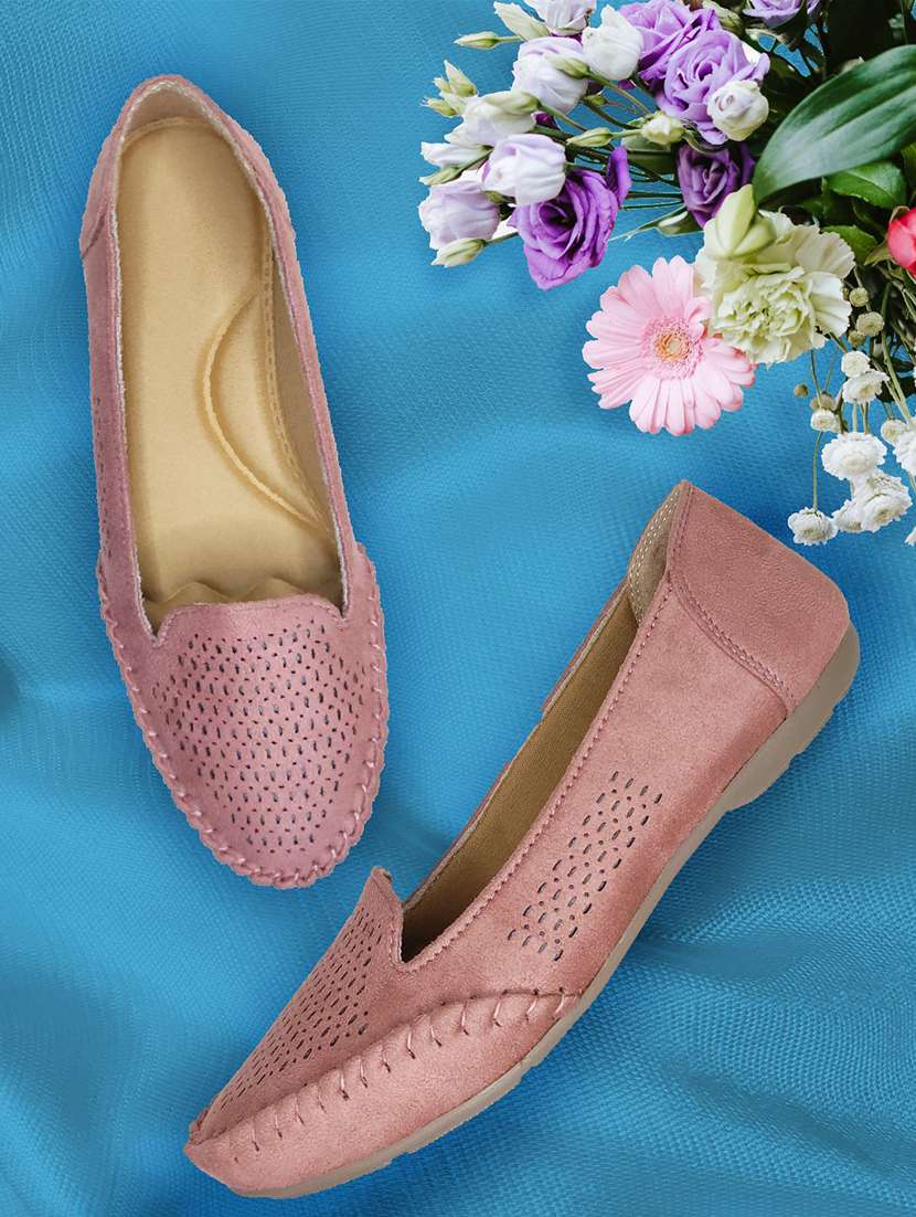 Women Cutwork Slip On Ballerina - 22568219 -  Standard Image - 1
