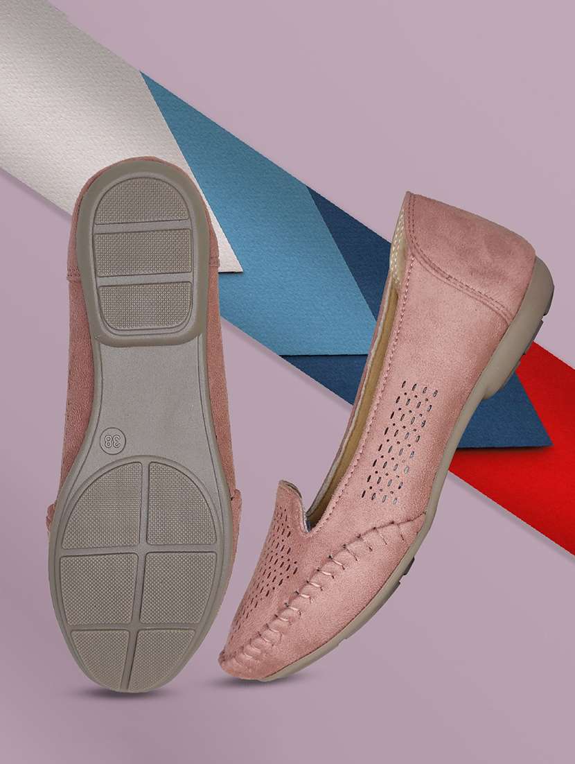 Women Cutwork Slip On Ballerina - 22568219 -  Standard Image - 4