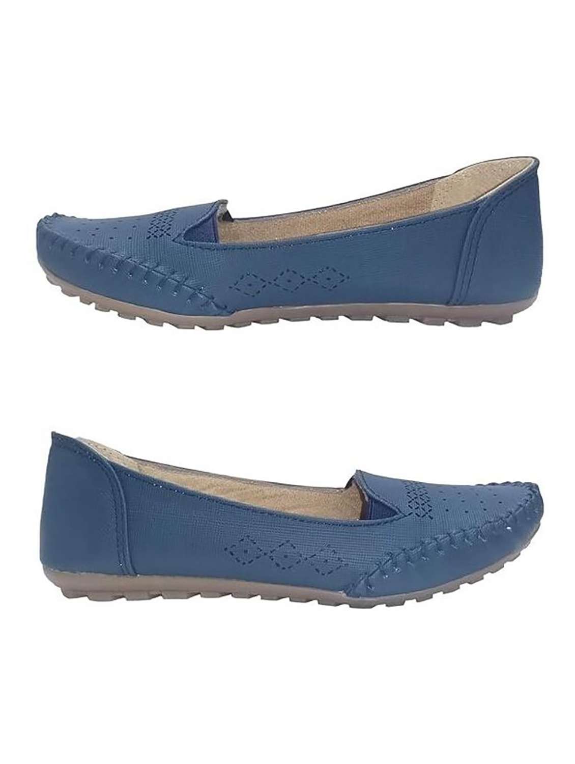women cutwork slip on ballerina - 22568227 -  Standard Image - 1