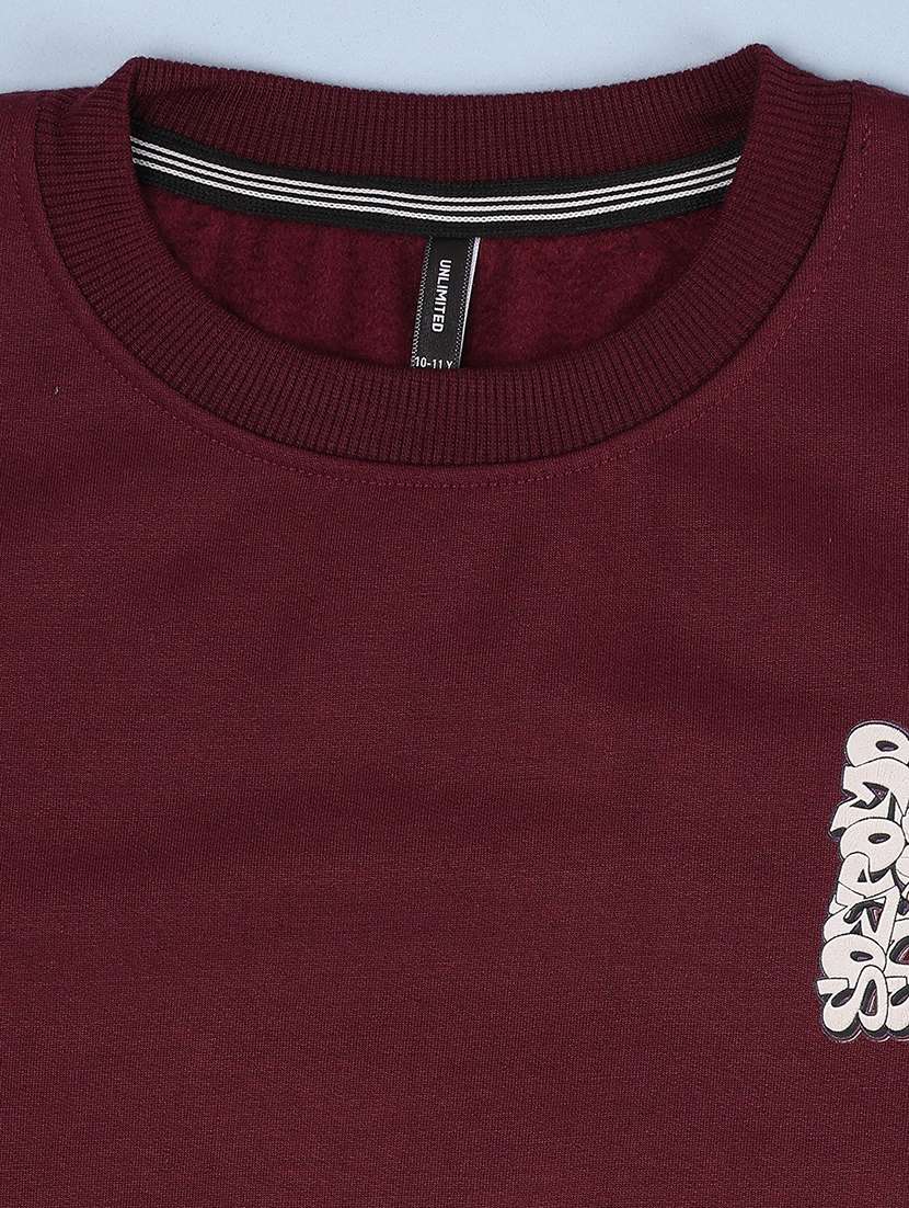 Boys Printed Long Sleeves Regular Fit Sweatshirt - 22568552 -  Standard Image - 4