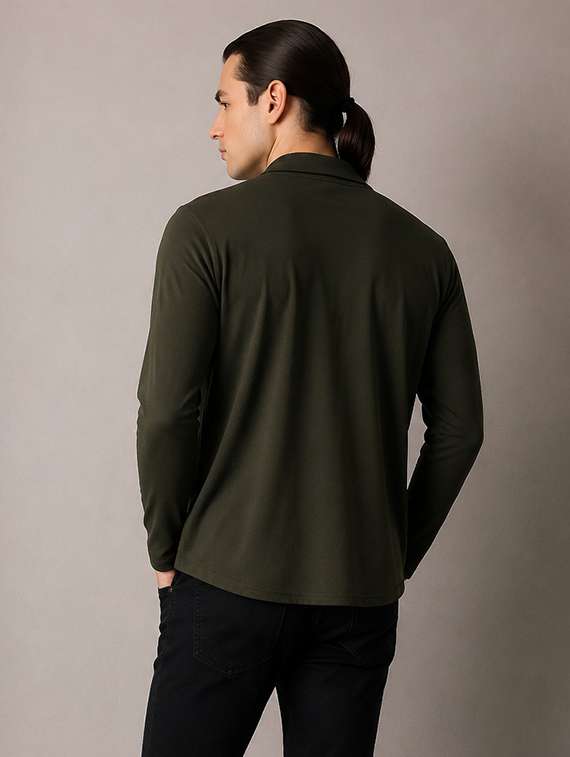 men solid long sleeves shrug - 22568716 -  Standard Image - 1