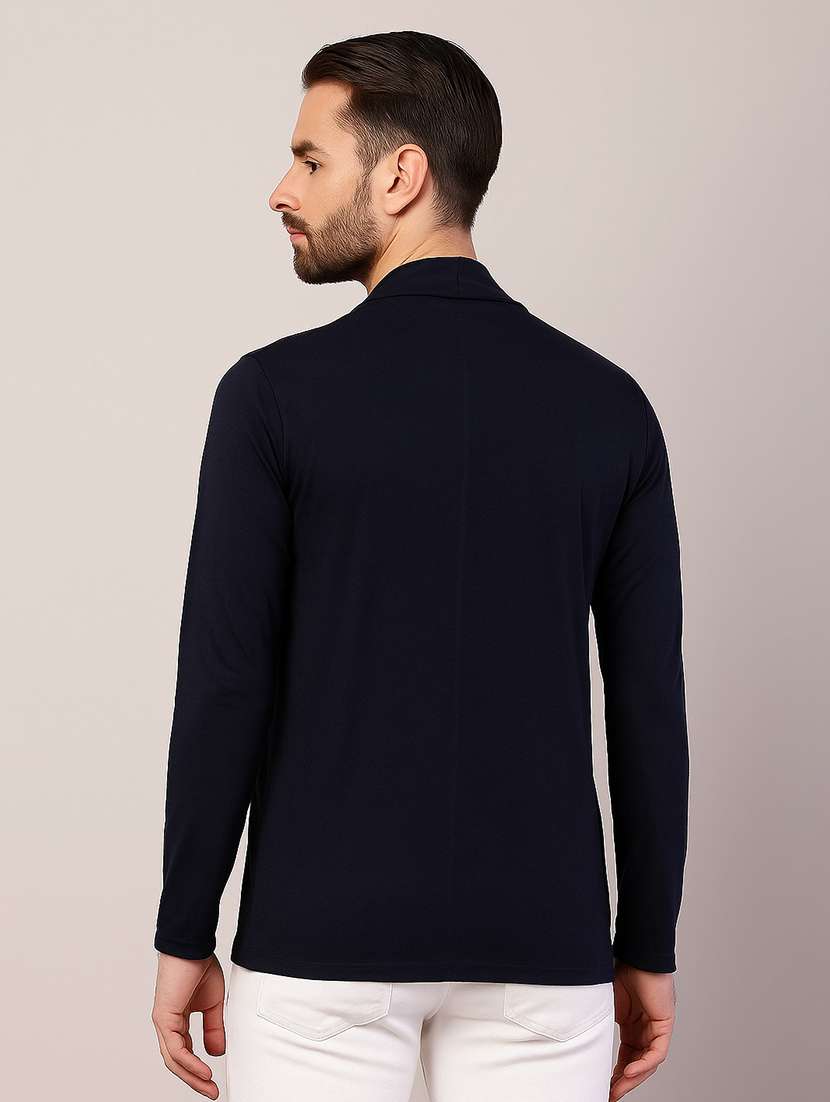 men solid long sleeves shrug - 22568717 -  Standard Image - 1