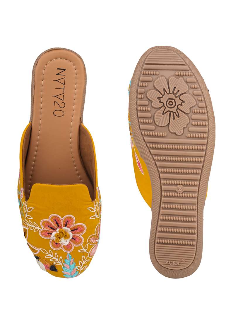 women embroidered slip on mules - 22568938 -  Standard Image - 4
