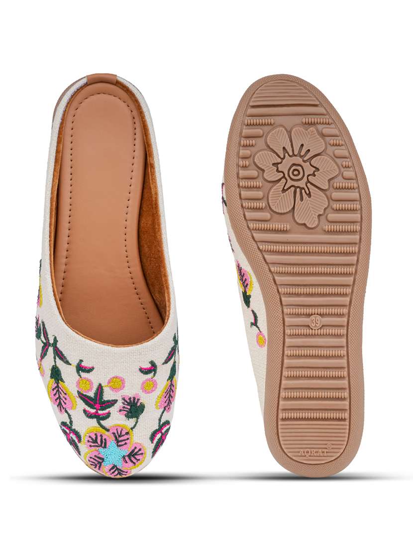 women embroidered slip on mules - 22568942 -  Standard Image - 4