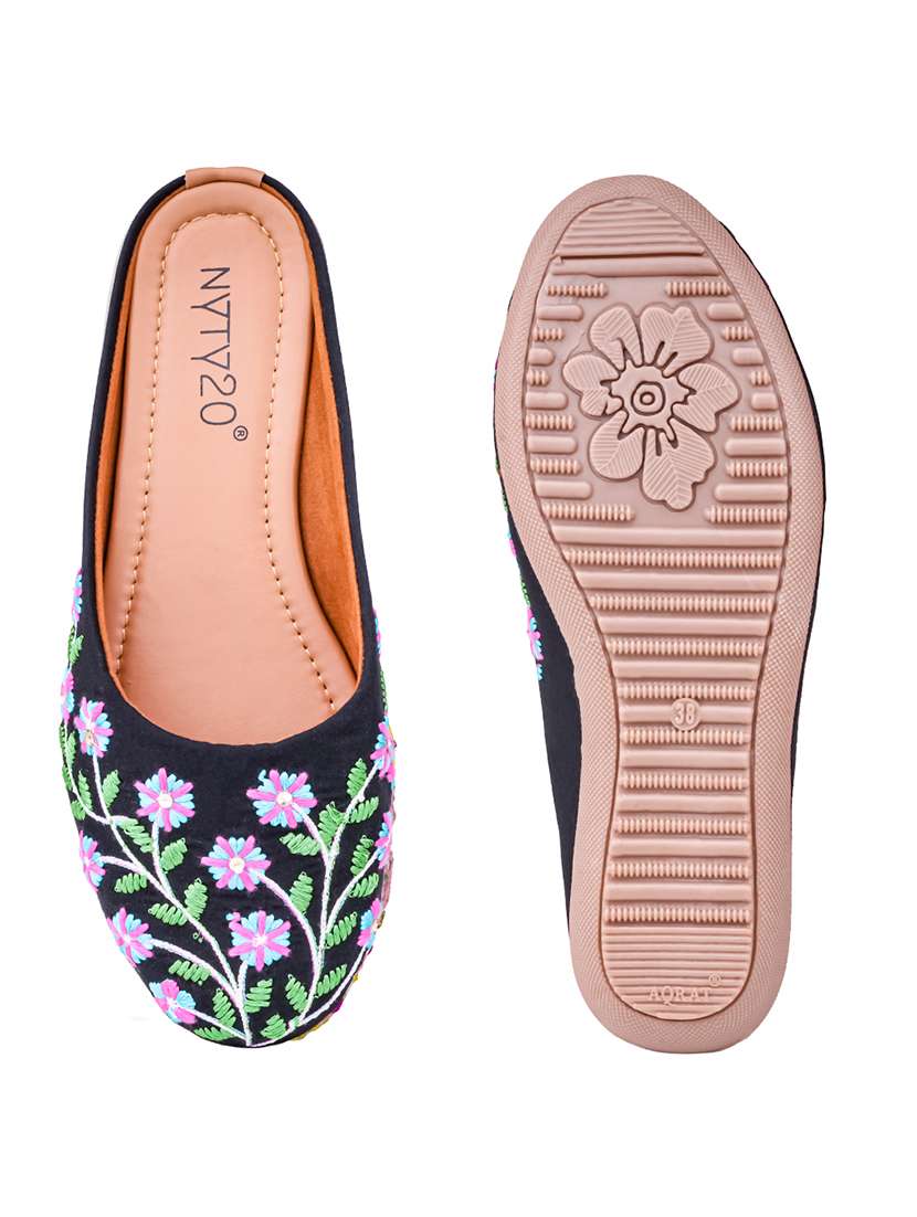 women embroidered slip on mules - 22568950 -  Standard Image - 4