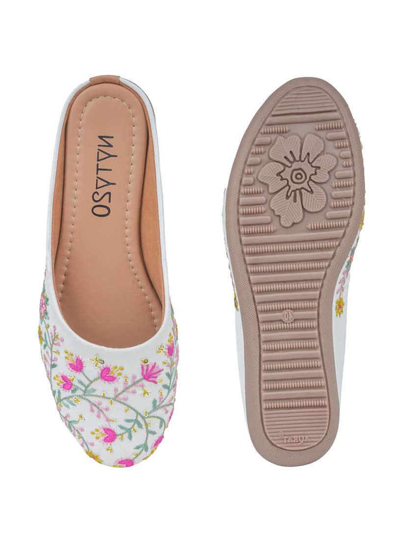 women embroidered slip on mules - 22568956 -  Standard Image - 4