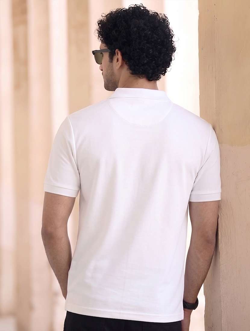 men printed short sleeves polo t-shirt - 22569034 -  Standard Image - 4