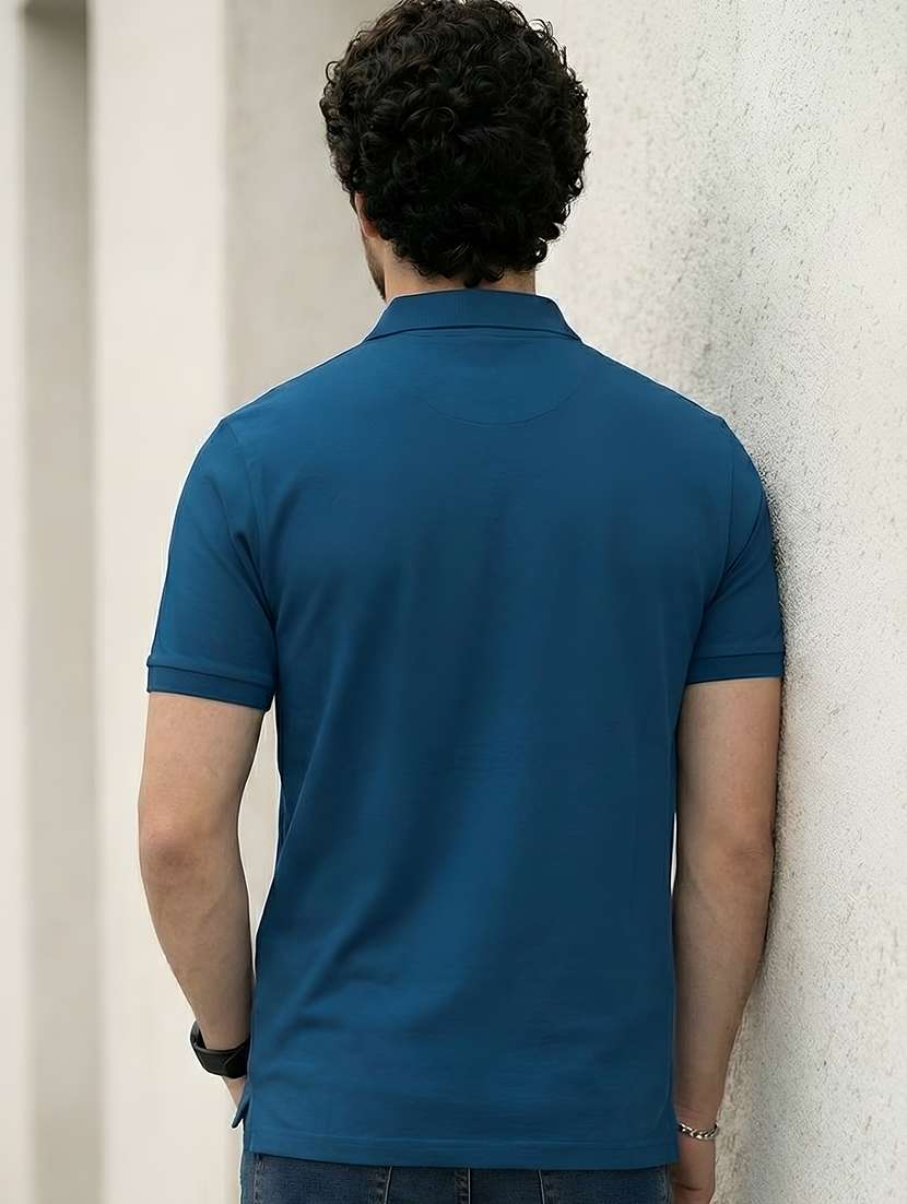men solid short sleeve regular fit polo t-shirt - 22569078 -  Standard Image - 4