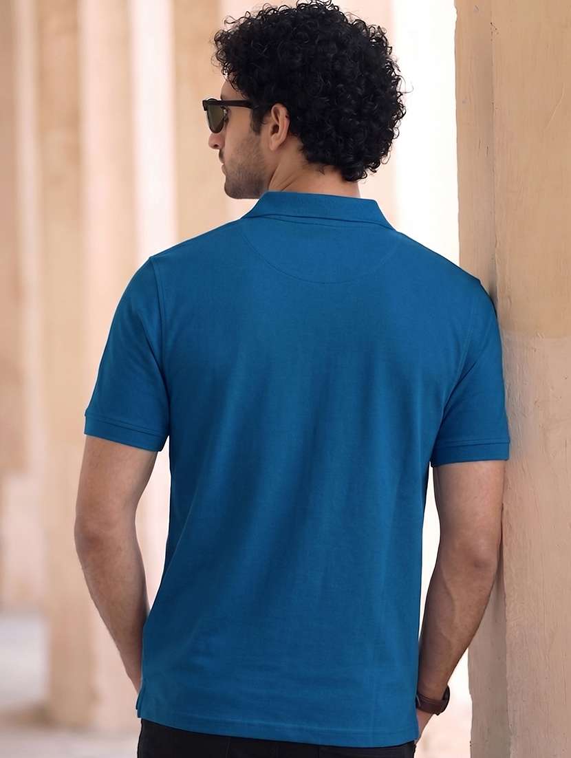men printed short sleeves polo t-shirt - 22569093 -  Standard Image - 4