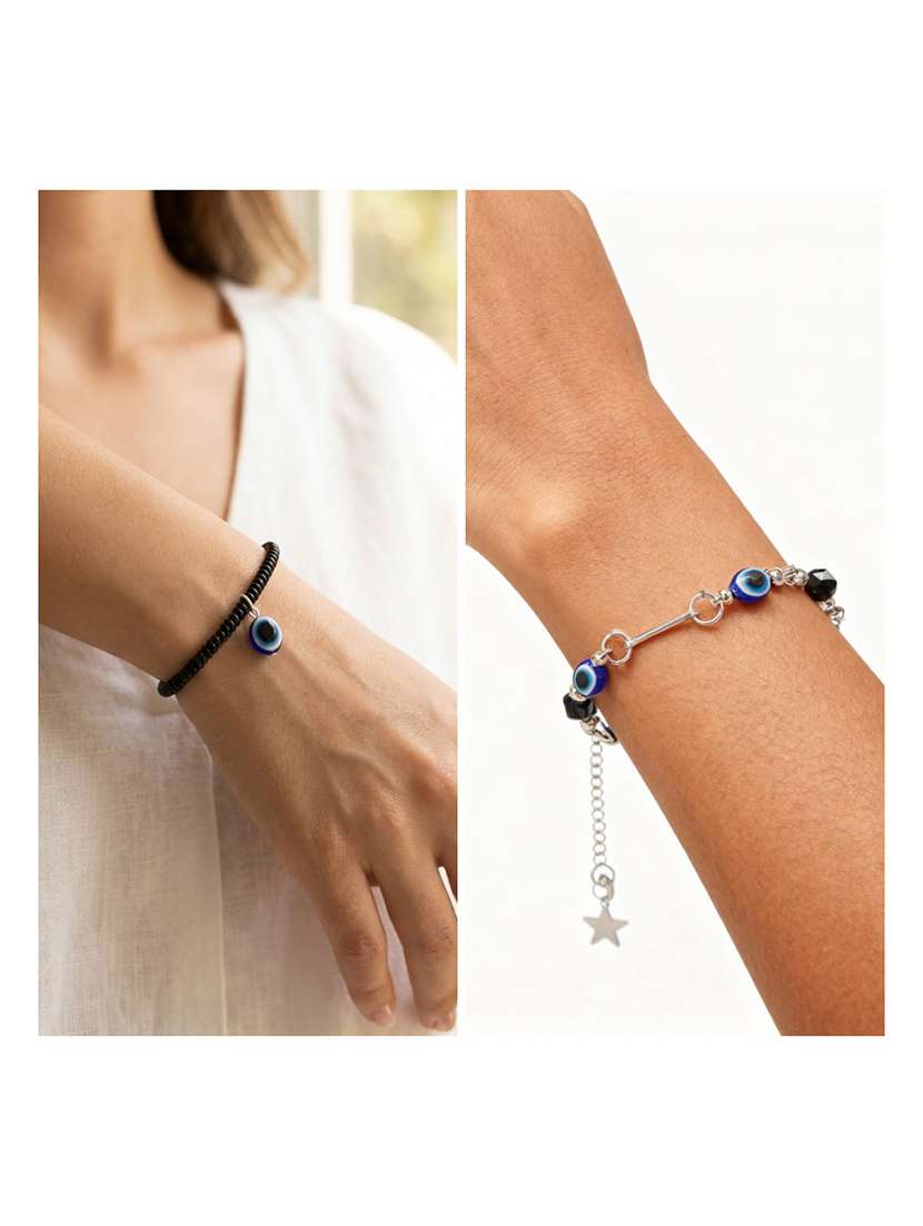 trendy nazar protection evil eye bracelet combo - 22569117 -  Standard Image - 1