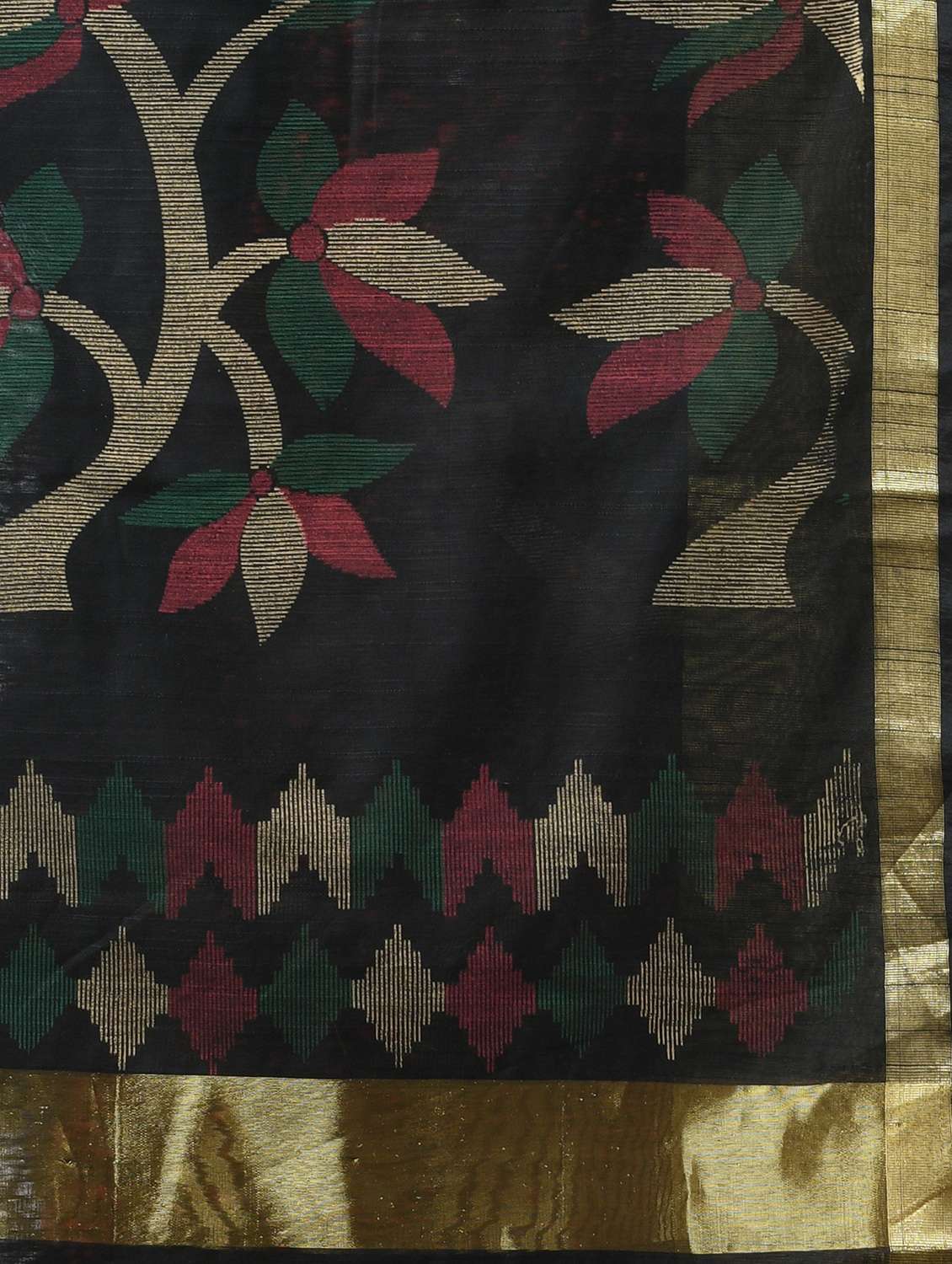 women printed handloom saree with blouse - 22569381 -  Standard Image - 1