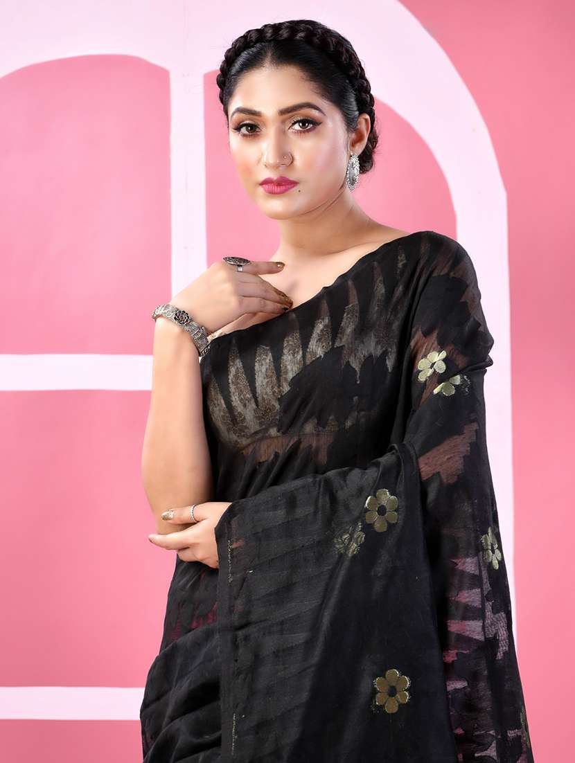 women self design jamdani saree - 22569593 -  Standard Image - 1