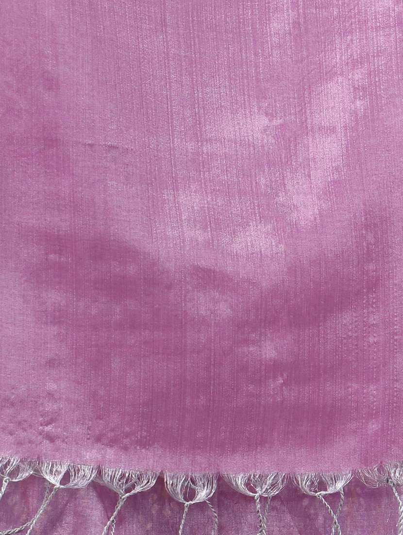 women solid handloom saree with blouse - 22569703 -  Standard Image - 1