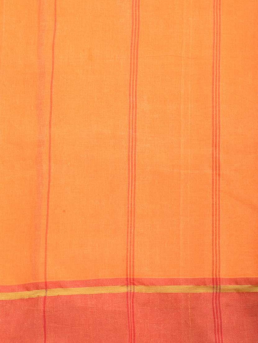 women solid with bordered handloom saree - 22569720 -  Standard Image - 1