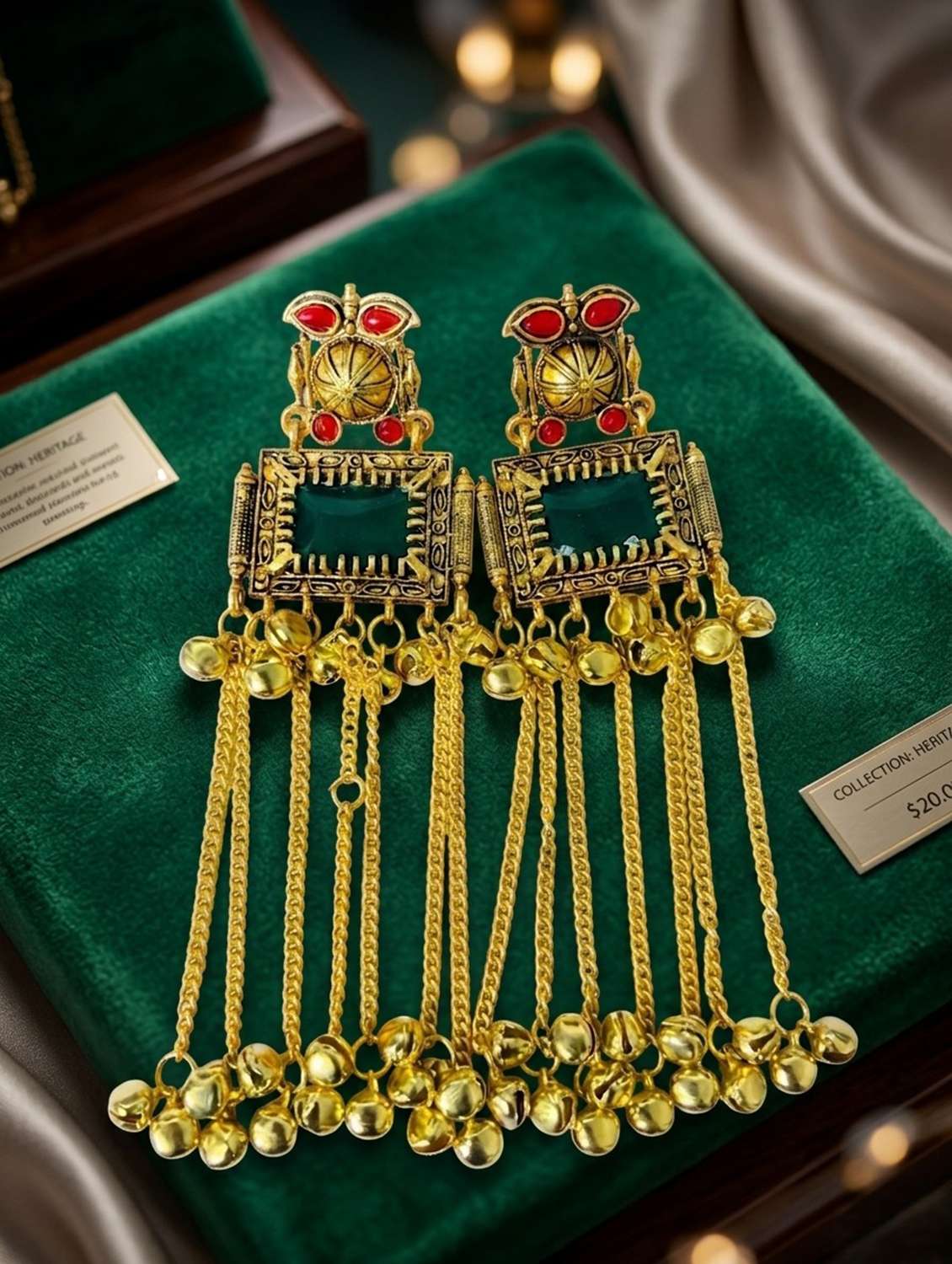 women multi colored jhumka earrings - 22569918 -  Standard Image - 1