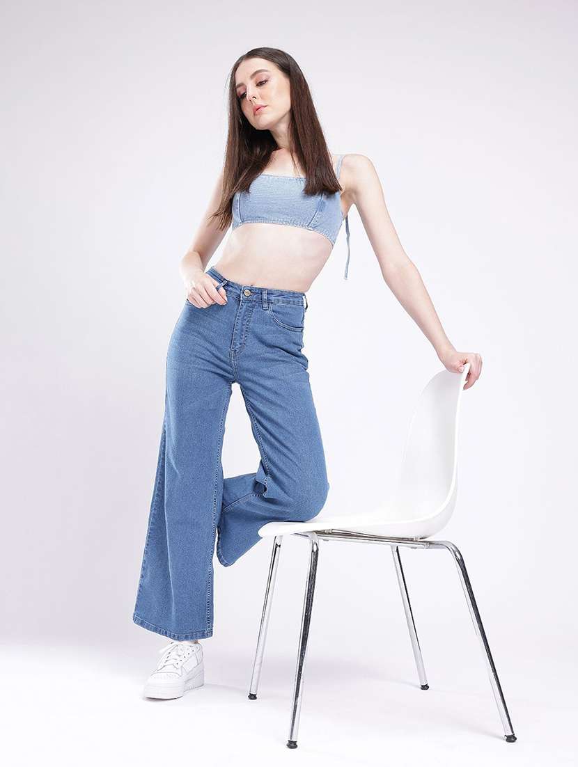 Women Solid High Rise Bootcut Jeans - 22570283 -  Standard Image - 4