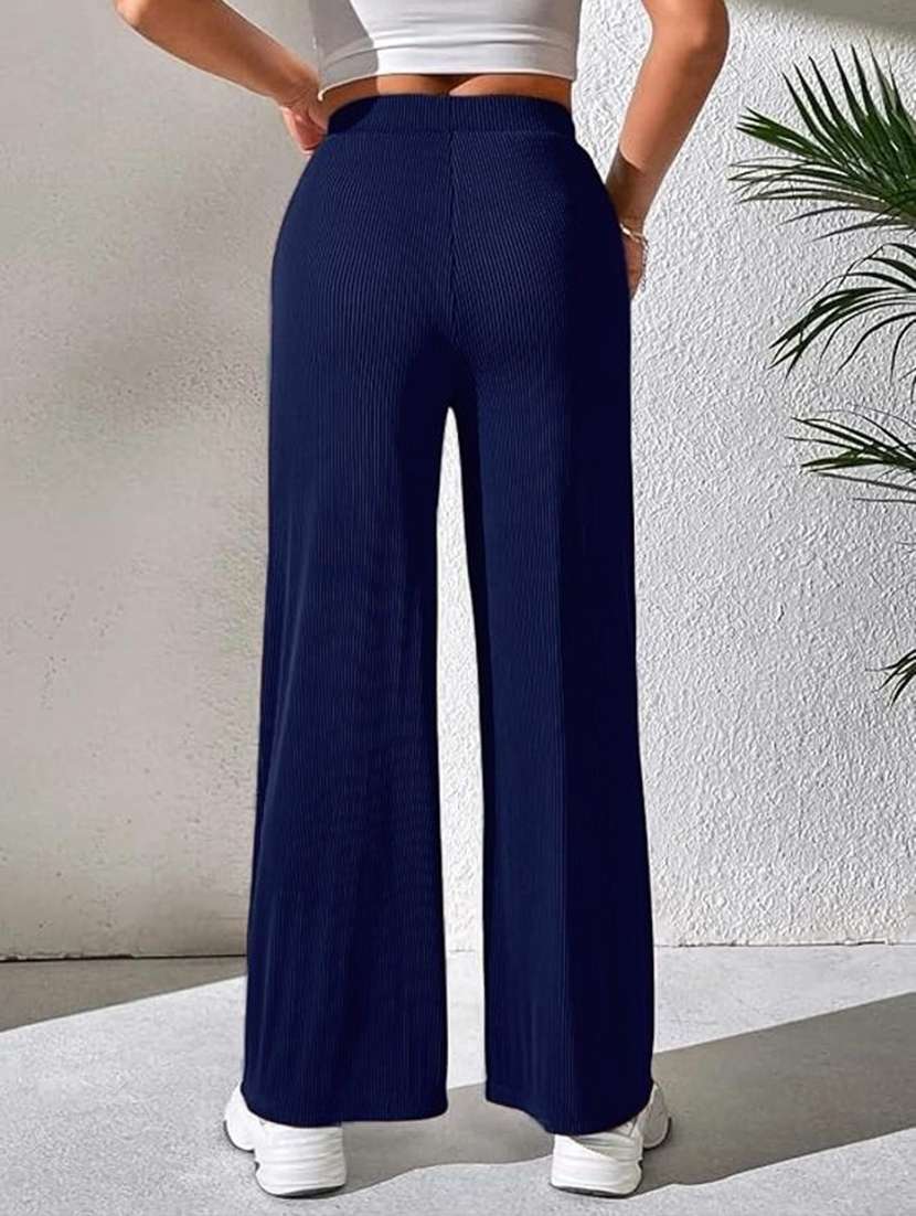 women textured high rise bootcut trouser - 22570303 -  Standard Image - 1