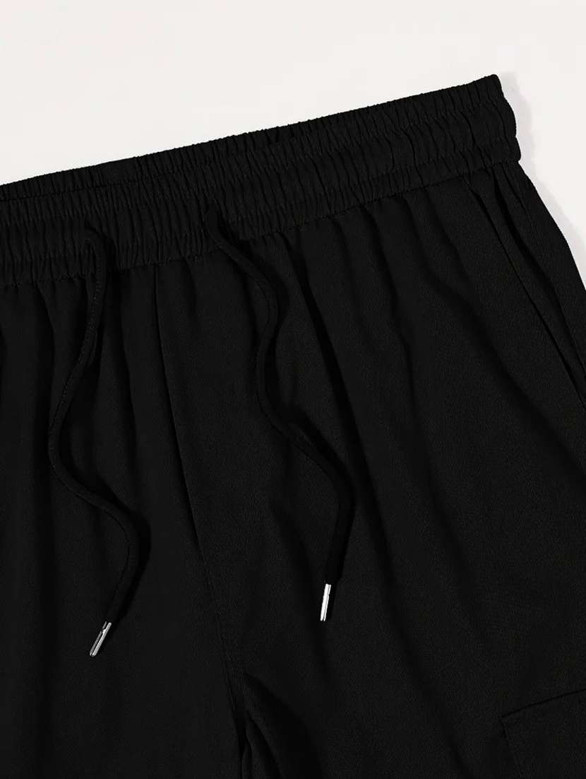 men solid mid rise relaxed fit cargo pant - 22570559 -  Standard Image - 1
