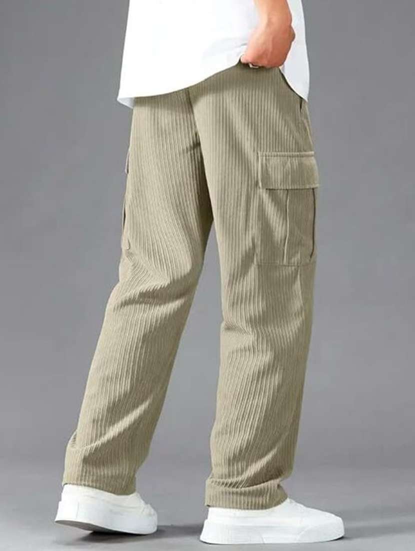 men textured mid rise relaxed fit cargo pant - 22570579 -  Standard Image - 4