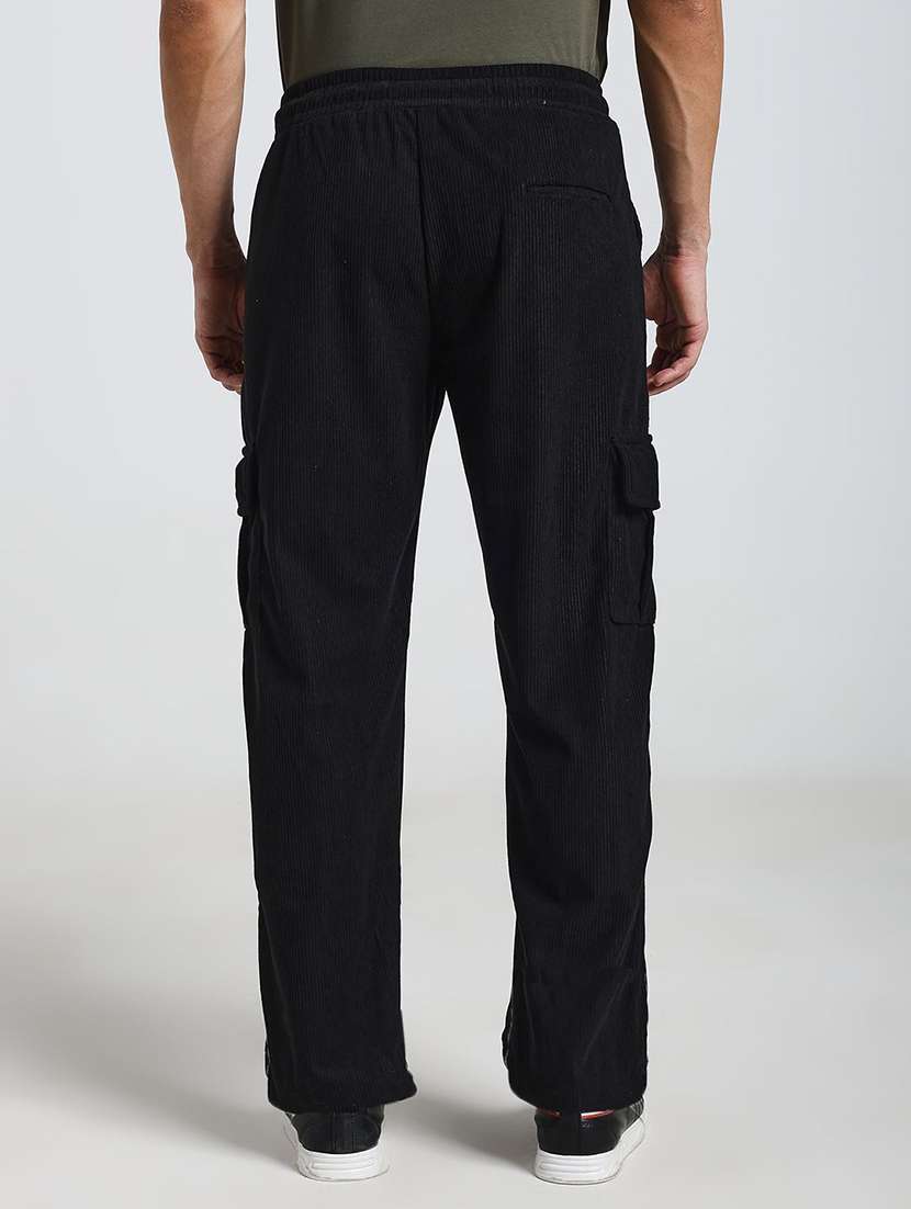 men textured mid rise regular fit cargo pant - 22570598 -  Standard Image - 4