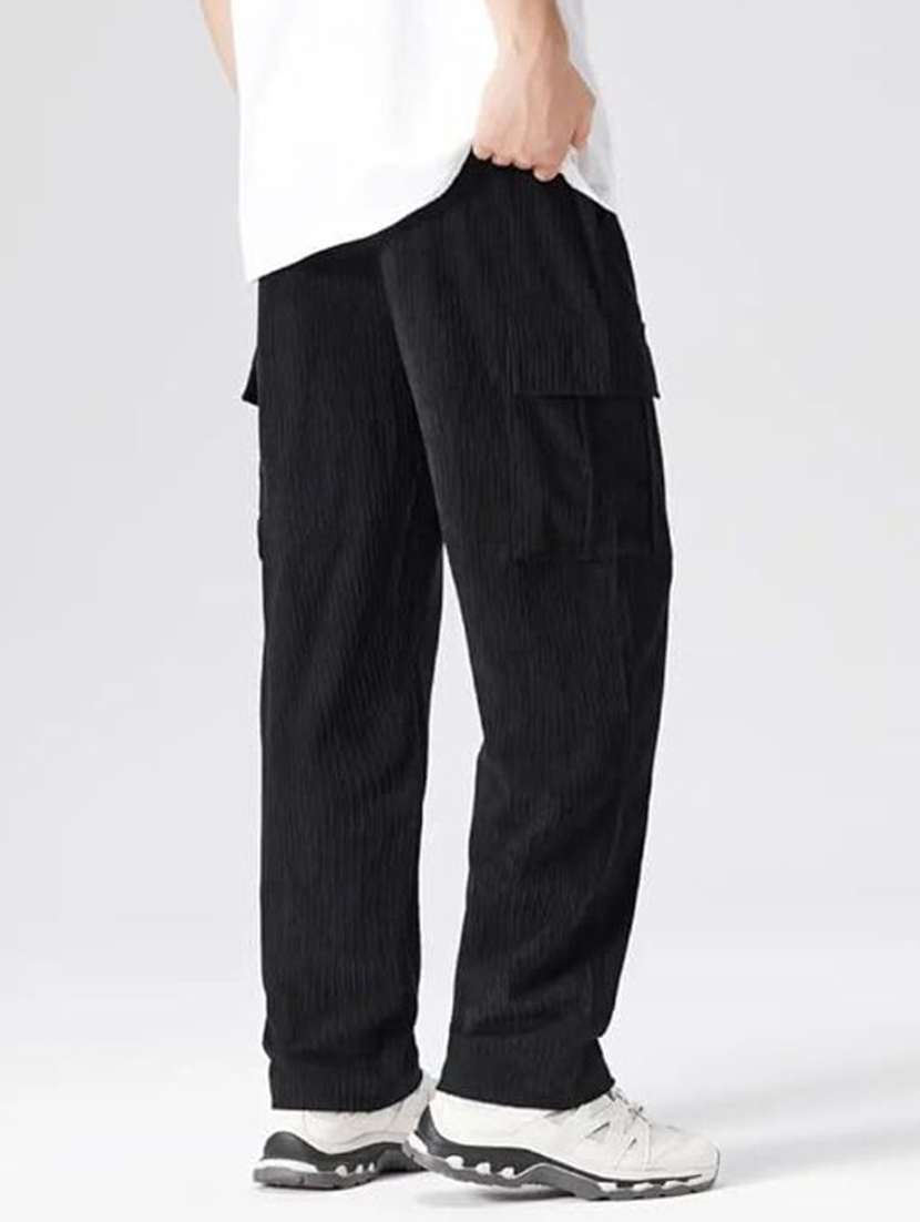 men textured mid rise relaxed fit cargo pant - 22570604 -  Standard Image - 4