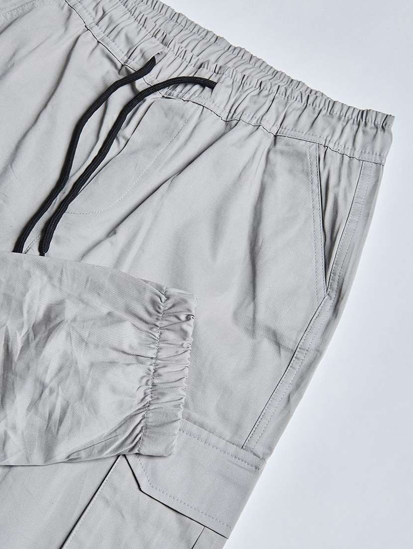 men solid mid rise regular fit jogger - 22570625 -  Standard Image - 1
