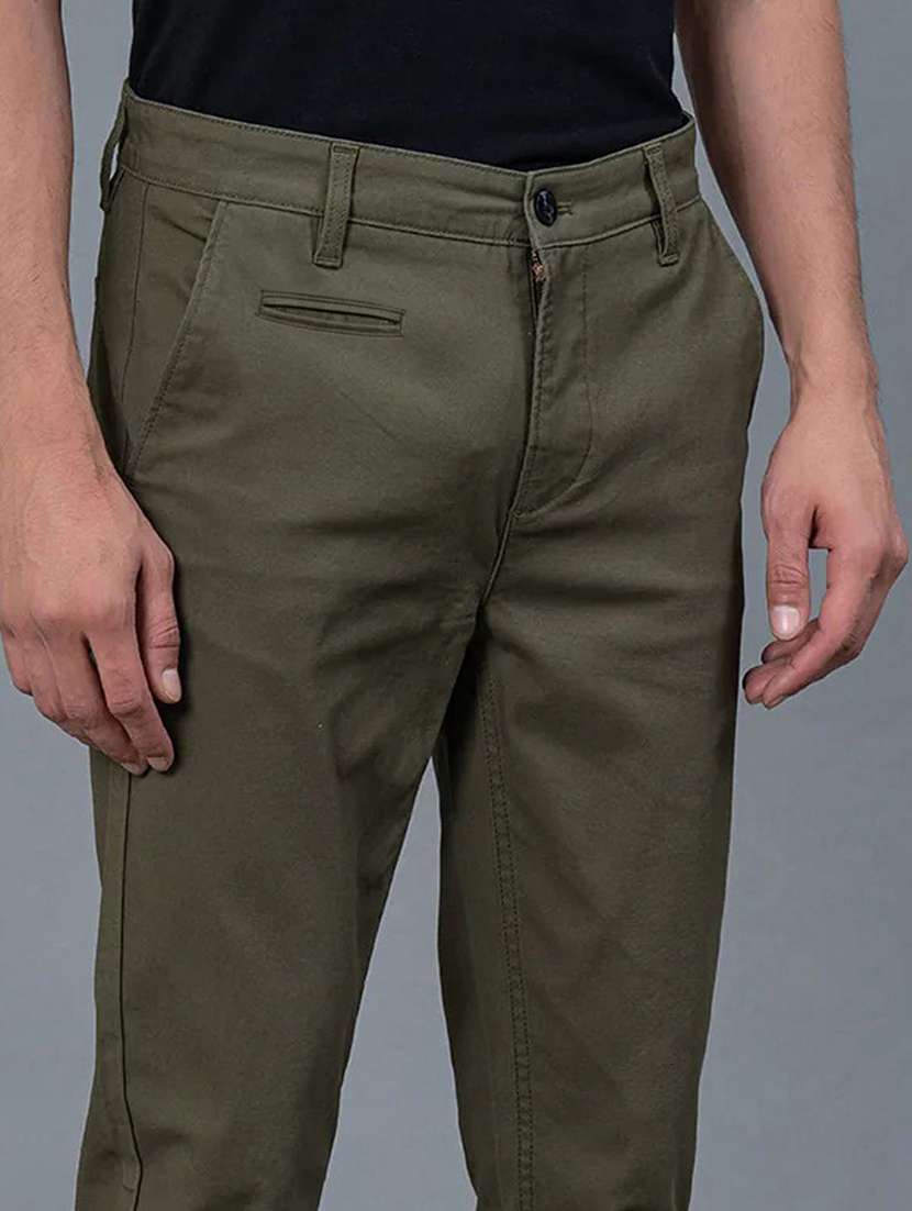 men solid mid rise slim fit chinos - 22570722 -  Standard Image - 1